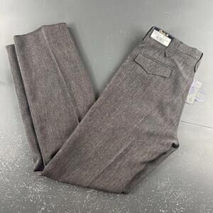 Circle S Pants Mens 34 Dark Heather Gray Western Unhemmed Ankle Color 40 NWT